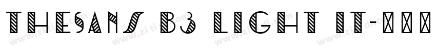 TheSans B3 Light It字体转换